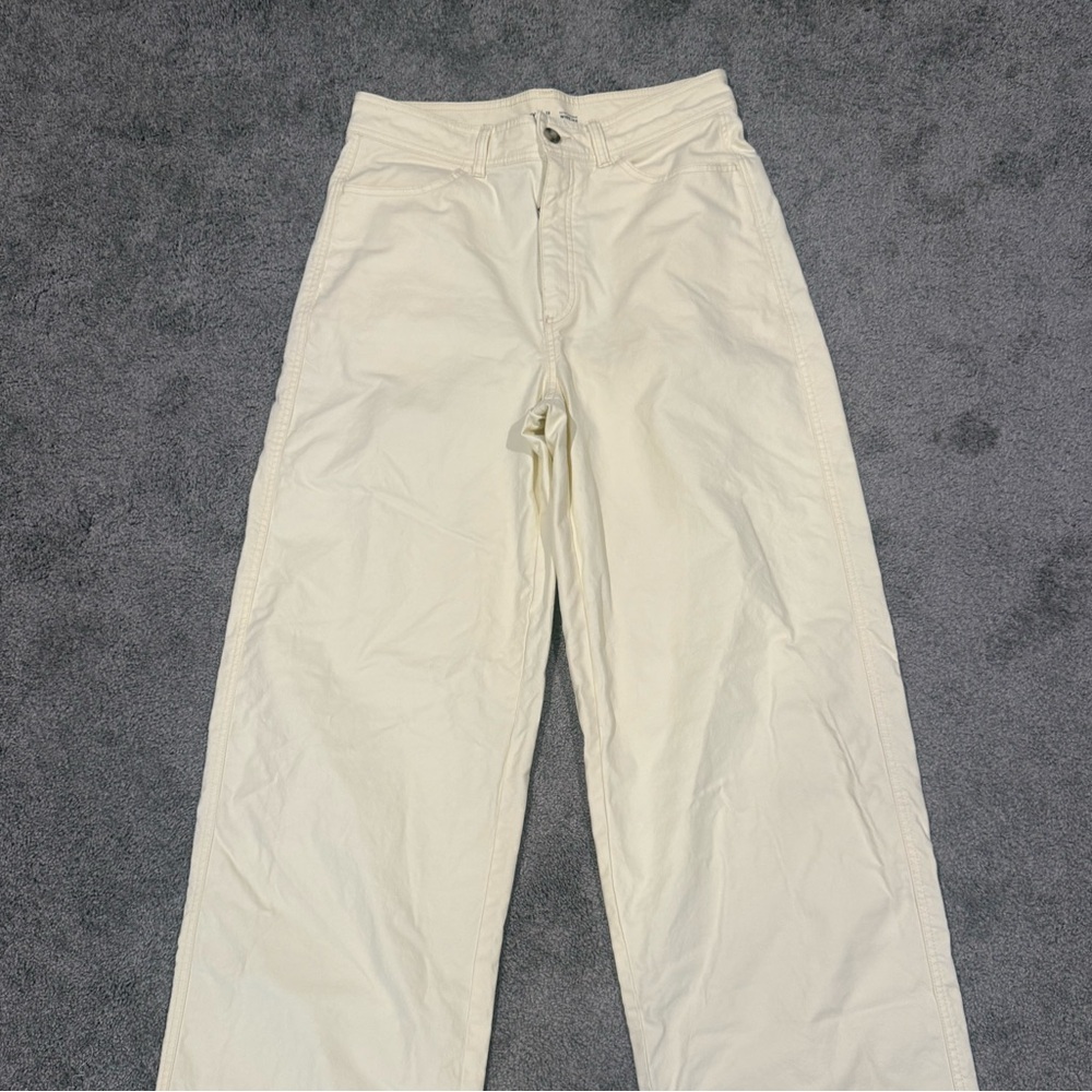 Old Navy 12T Pale Yellow wide Leg Jeans - Picture 5 of 6